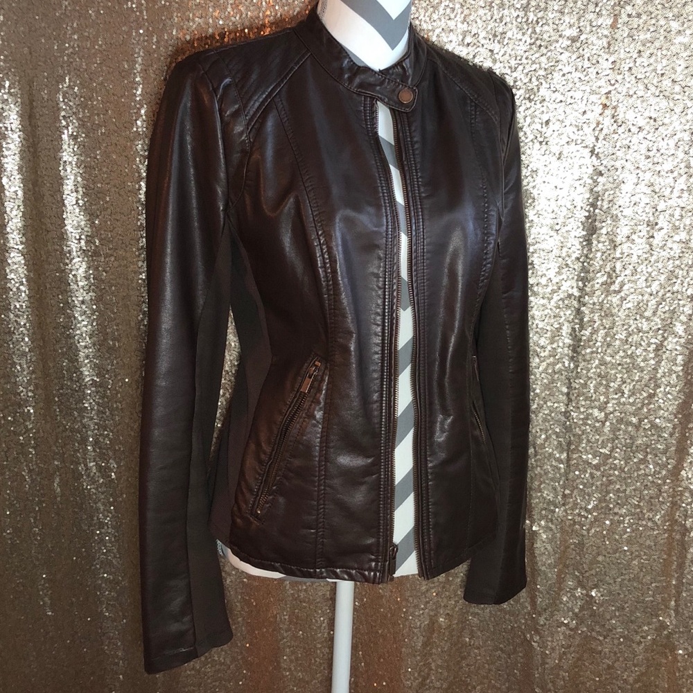 Express brown zip jacket